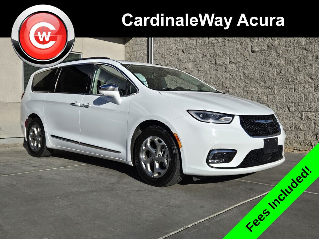 Bright White Clearcoat 2022 Chrysler Pacifica Limited FWD Minivan Front-Wheel Drive 9-Speed Automatic