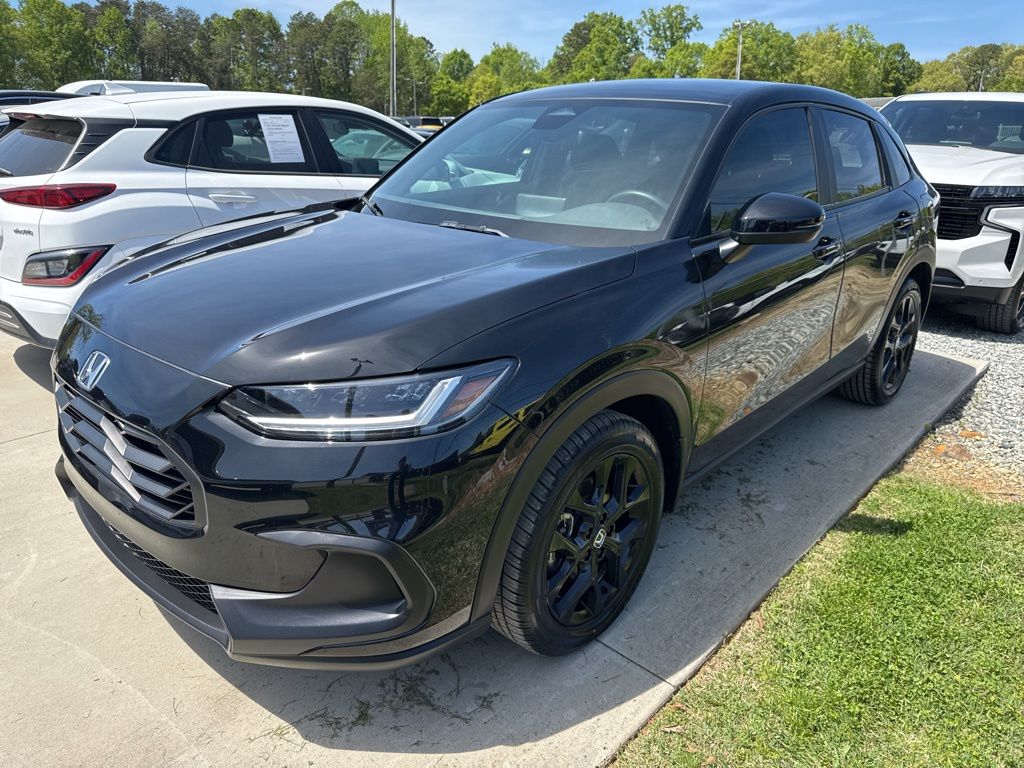 Black 2025 Honda HR-V Sport FWD SUV / Crossover Front-Wheel Drive Continuously Variable Transmission