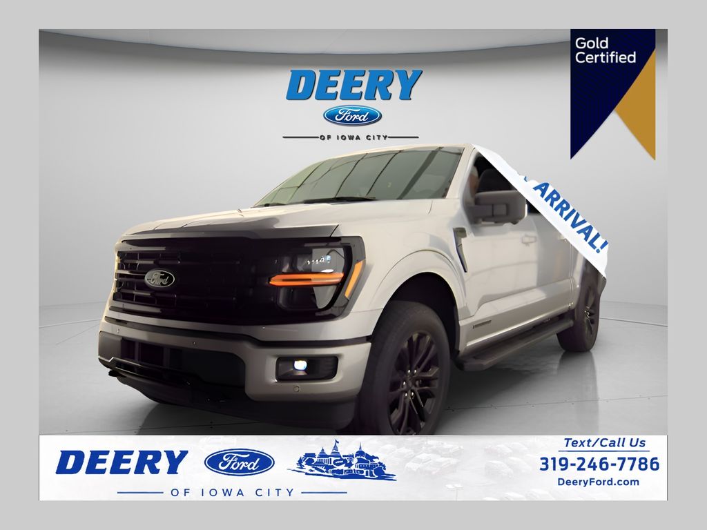 Iconic Silver Metallic 2024 Ford F-150 Pickup Truck Four-Wheel Drive Automatic