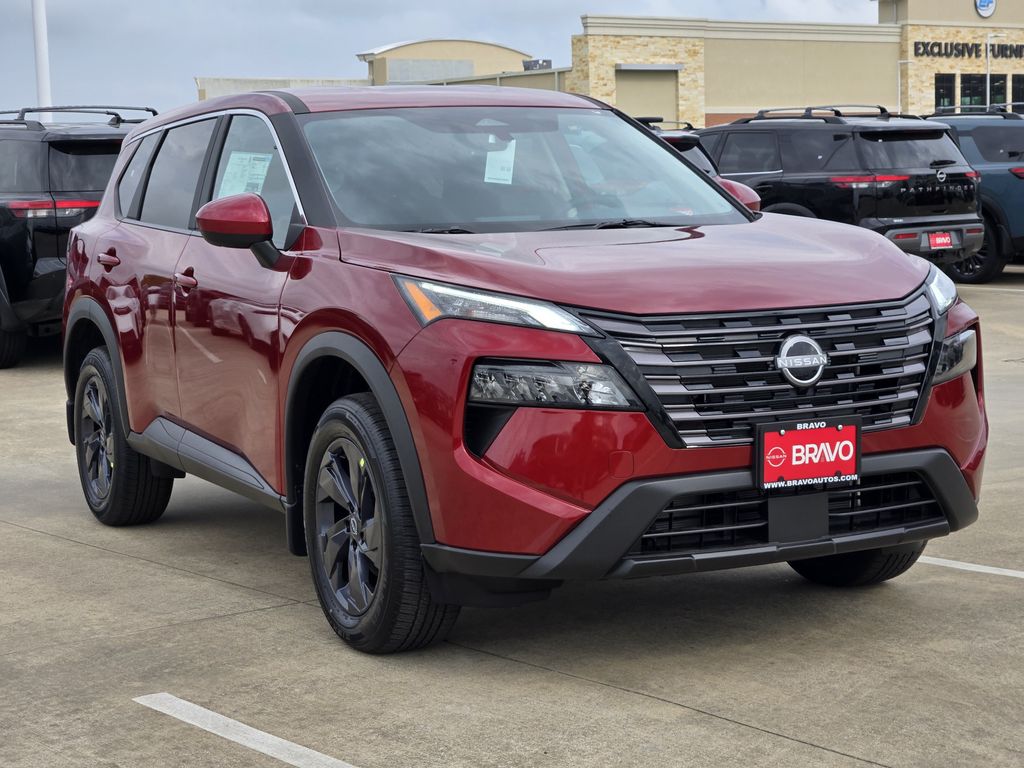 2026 Nissan Rogue SV Red at Bravo Nissan