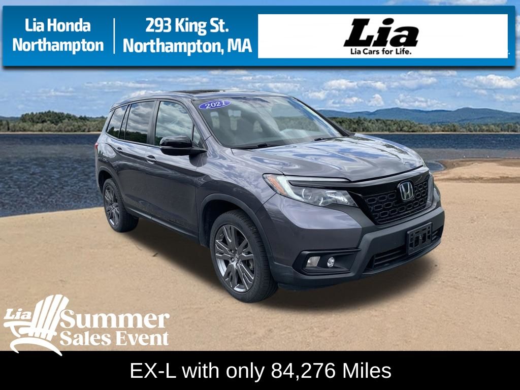 Gray (Modern Steel Metallic) 2021 Honda Passport SUV / Crossover All-Wheel Drive 9-Speed Automatic