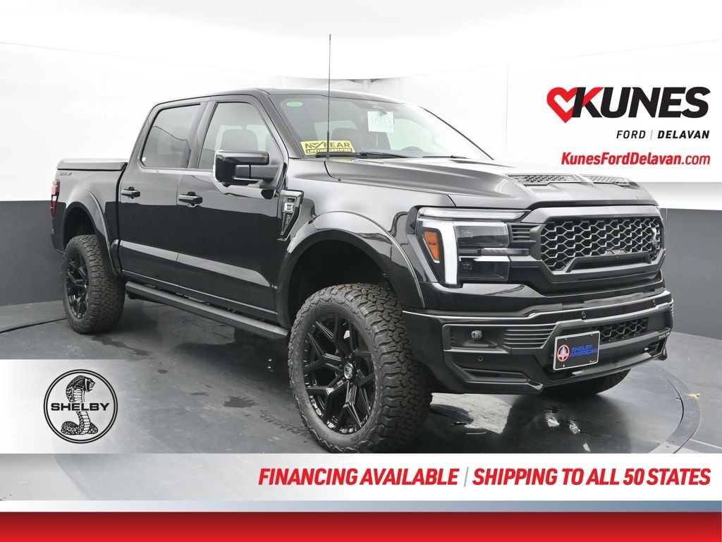 Agate Black Metallic 2025 Ford F-150 Lariat SuperCrew 4WD Pickup Truck Four-Wheel Drive Automatic