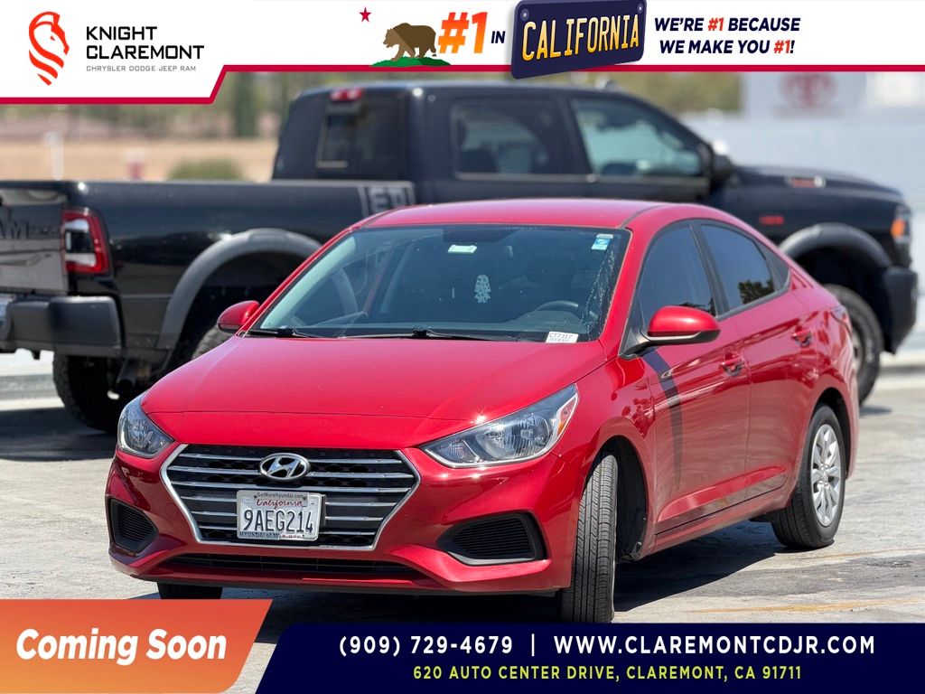 Pomegranate Red Metallic 2022 Hyundai Accent Sedan Front-Wheel Drive Continuously Variable Transmission