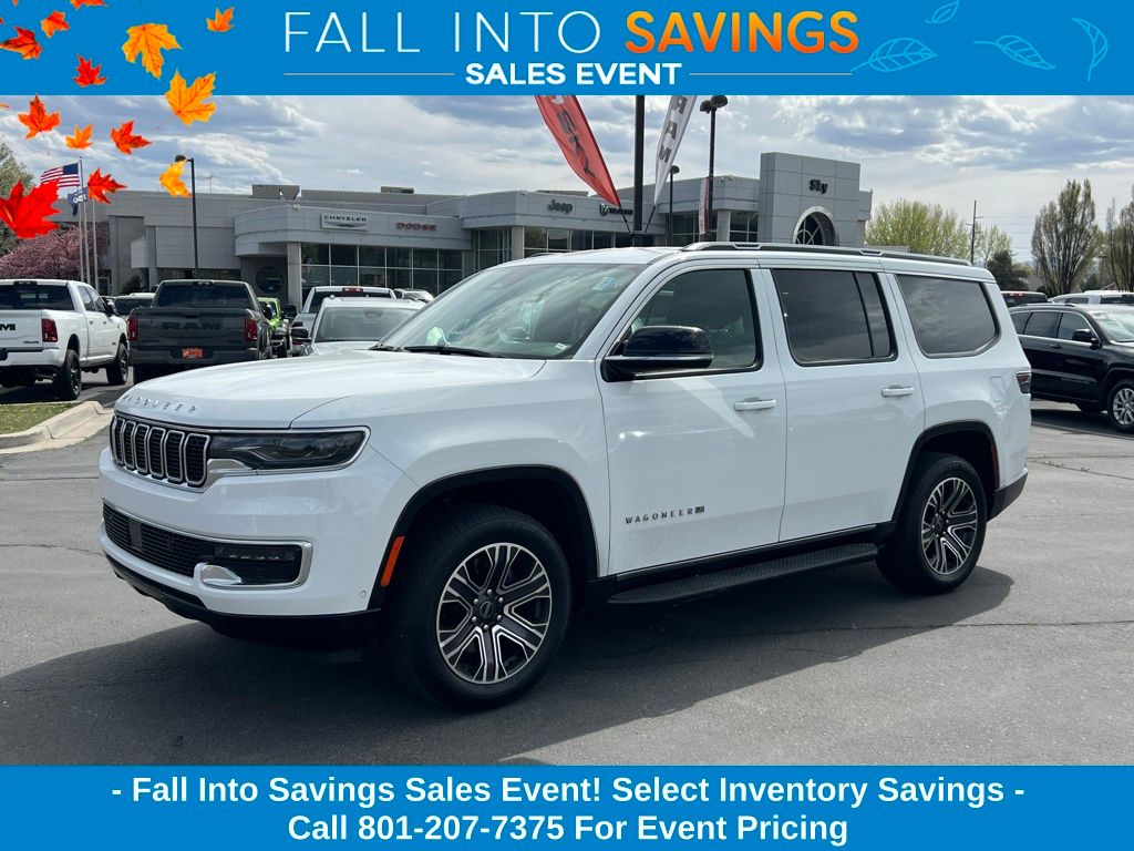 Bright White Clearcoat 2025 Jeep Wagoneer SUV / Crossover Four-Wheel Drive 8-Speed Automatic