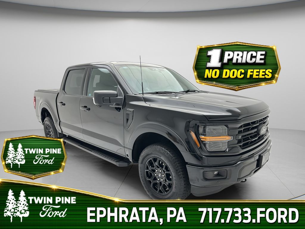 Agate Black Metallic 2024 Ford F-150 Pickup Truck Four-Wheel Drive Automatic