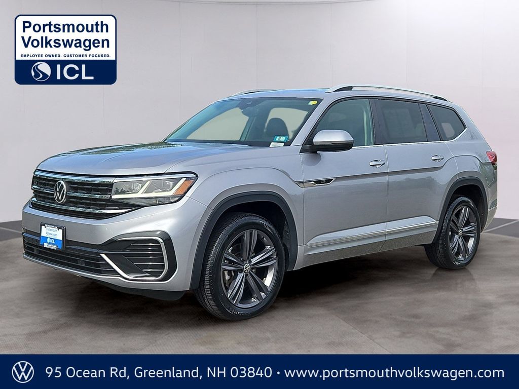 Silver 2022 Volkswagen Atlas SUV / Crossover All-Wheel Drive 8-Speed Automatic