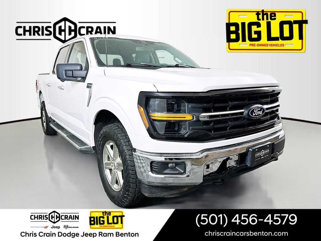 Oxford White 2024 Ford F-150 XLT SuperCrew 4WD Pickup Truck Four-Wheel Drive Automatic
