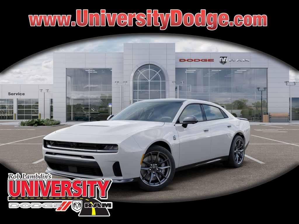 Bright White Clearcoat 2026 Dodge Charger Sedan All-Wheel Drive 8-Speed Automatic