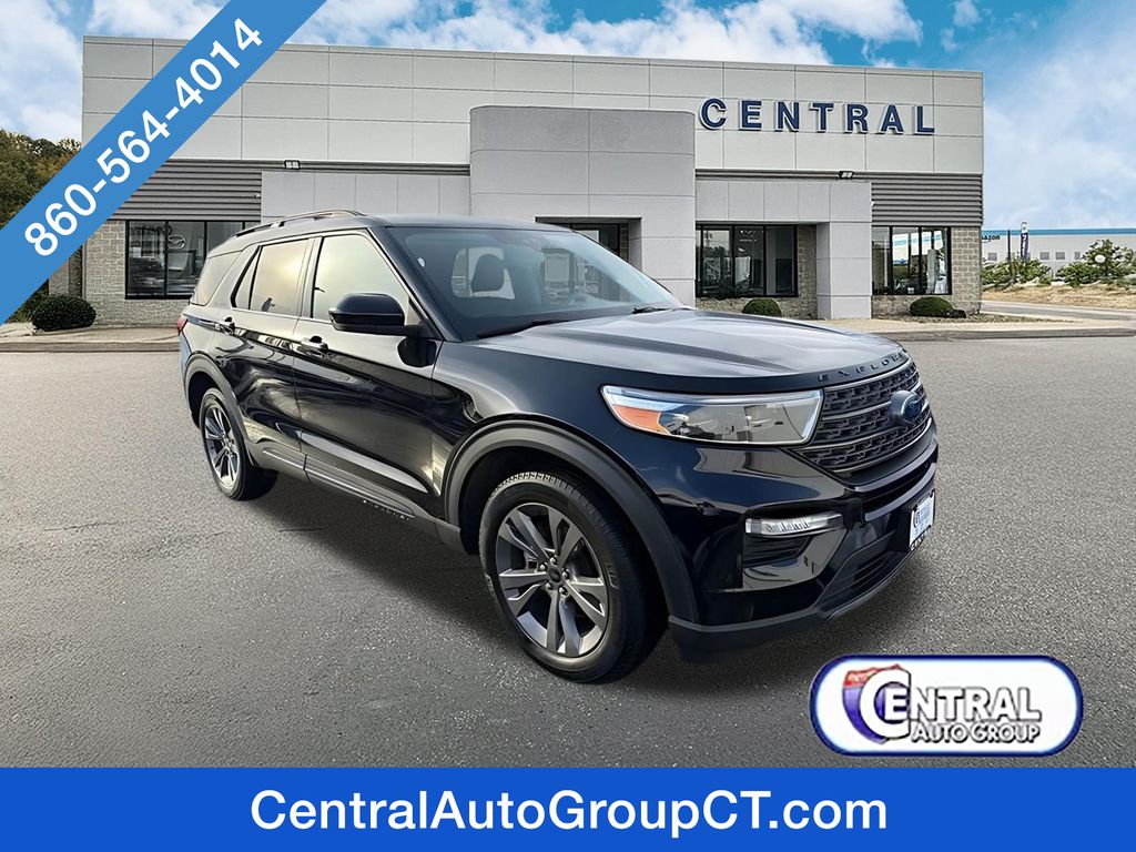 Agate Black Metallic 2022 Ford Explorer XLT AWD SUV / Crossover All-Wheel Drive Automatic