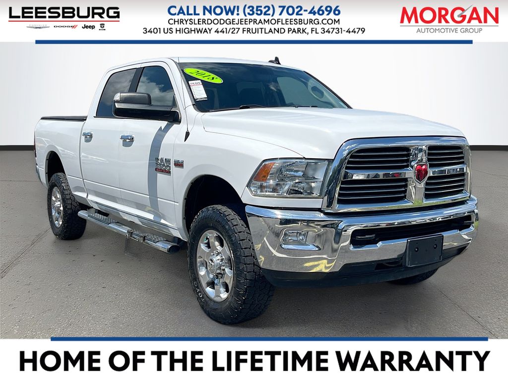 Bright White Clearcoat 2018 RAM 3500 Pickup Truck Four-Wheel Drive 6-Speed Automatic