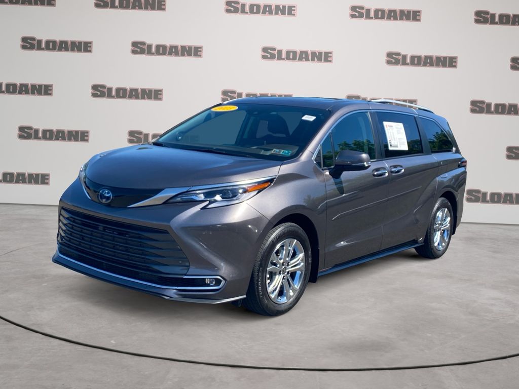 Predawn Gray Mica 2023 Toyota Sienna Platinum 7-Passenger AWD Minivan All-Wheel Drive Continuously Variable Transmission