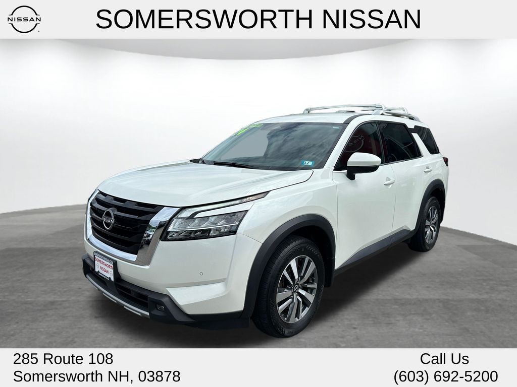 Pearl White Tricoat 2024 Nissan Pathfinder SUV / Crossover All-Wheel Drive 9-Speed Automatic