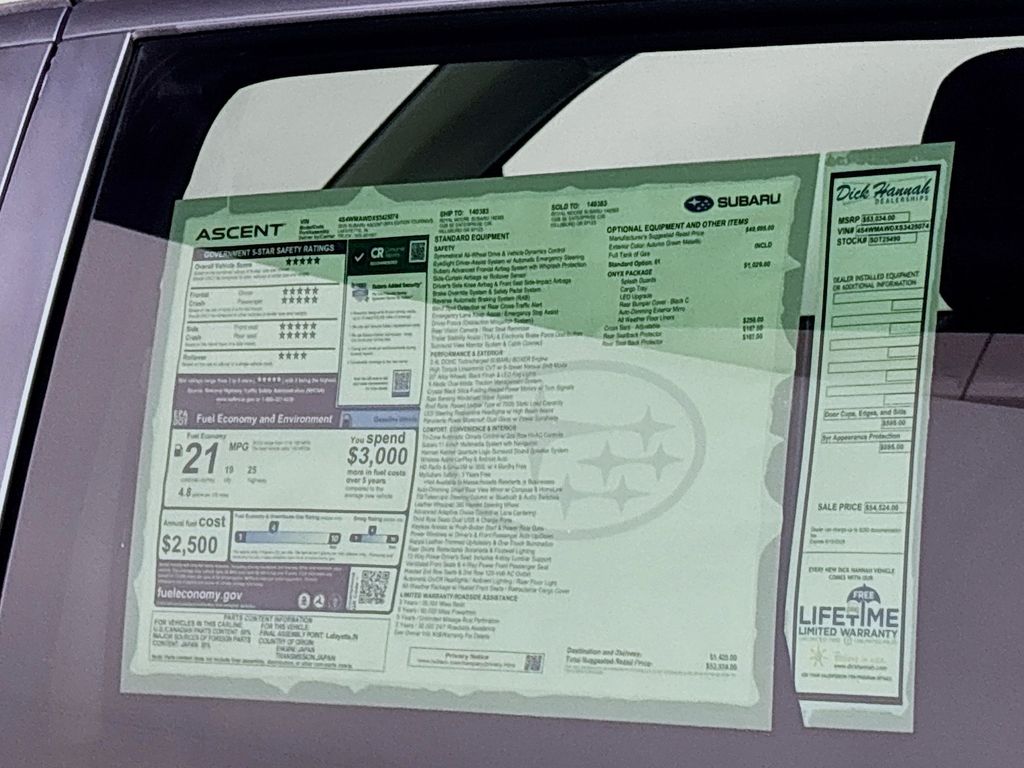 2025 Subaru Ascent Onyx Edition Touring