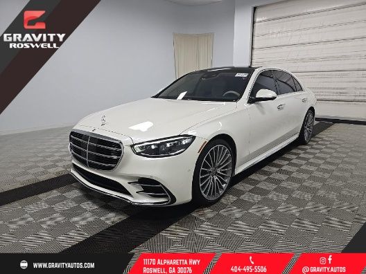 MANUFAKTUR Diamond White 2022 Mercedes-Benz S-Class S 500 4MATIC AWD Sedan All-Wheel Drive 9-Speed Automatic