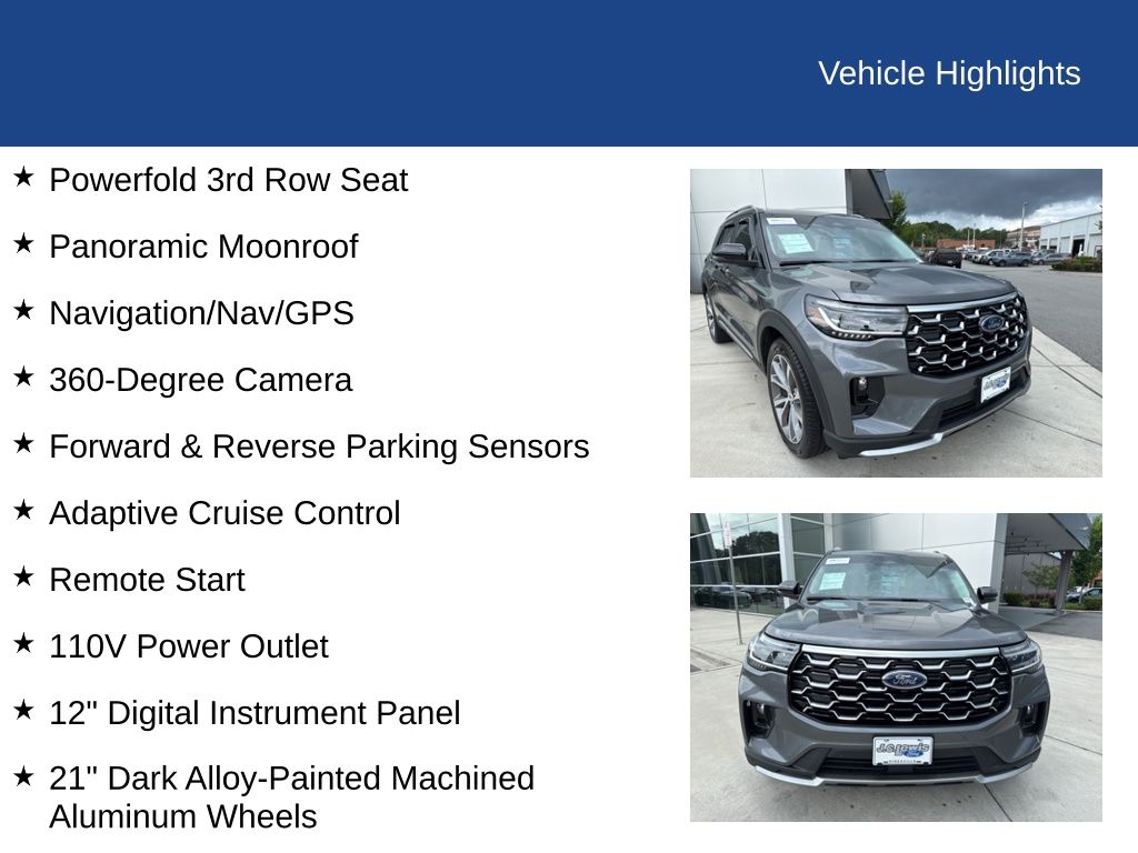 2025 Ford Explorer Platinum