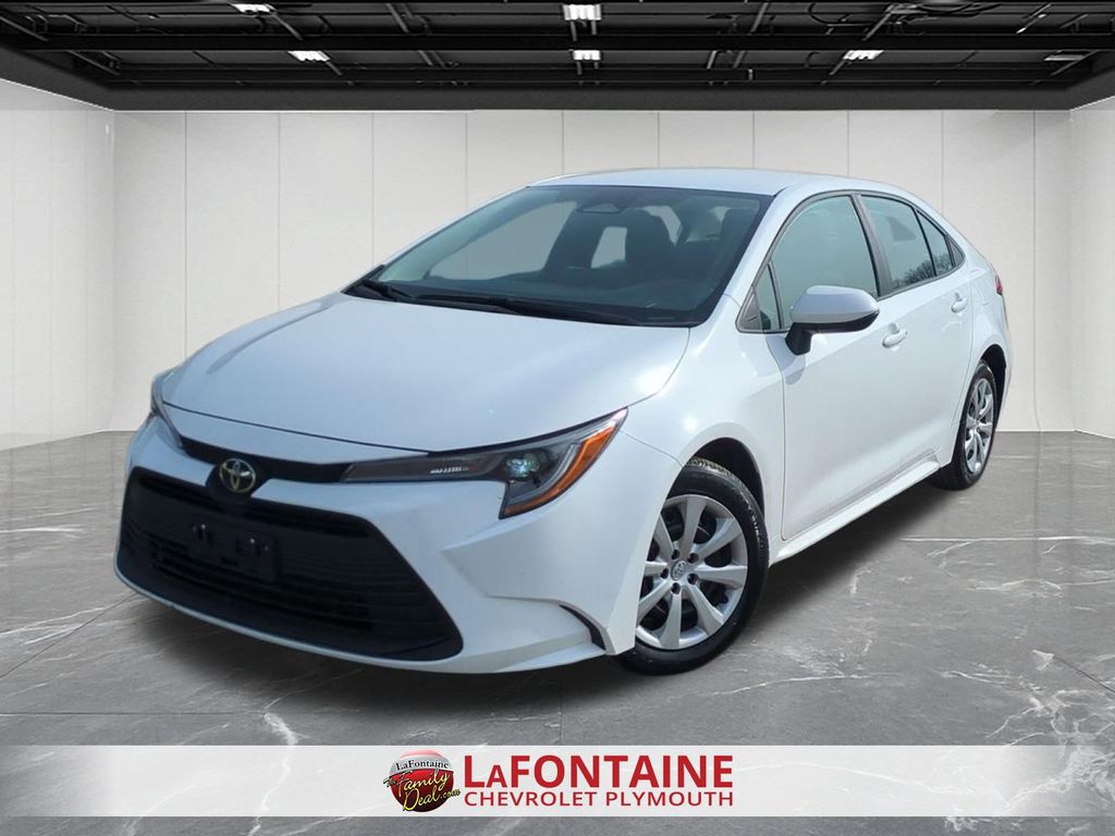 Ice 2025 Toyota Corolla LE FWD Sedan Front-Wheel Drive Continuously Variable Transmission