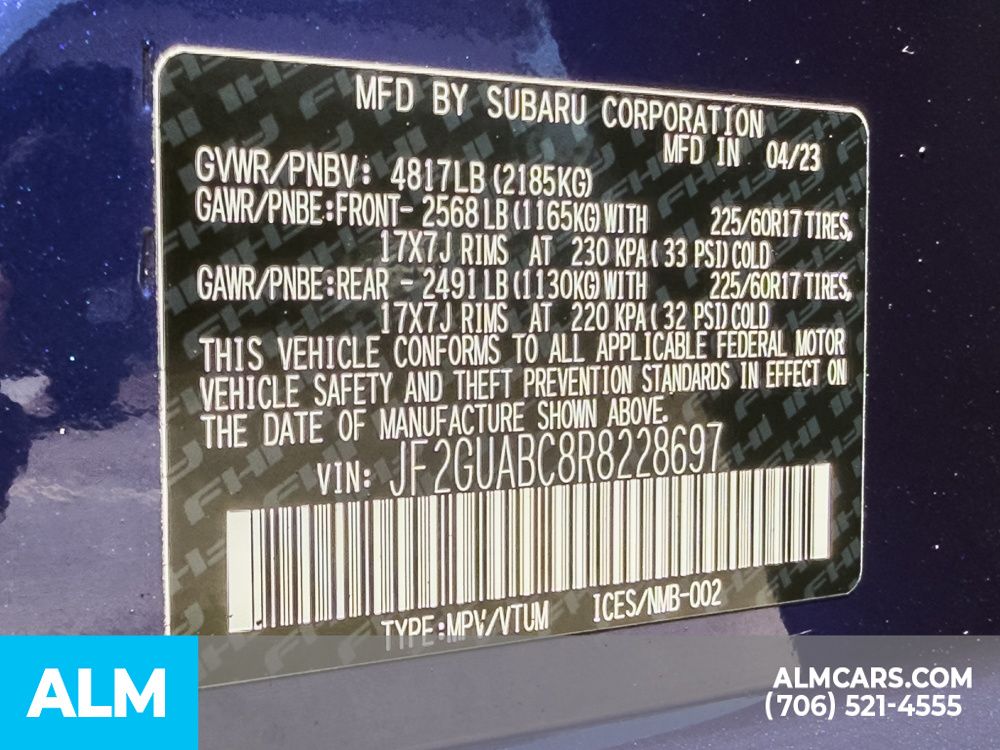 Used 2024 Blue Subaru Base image 27