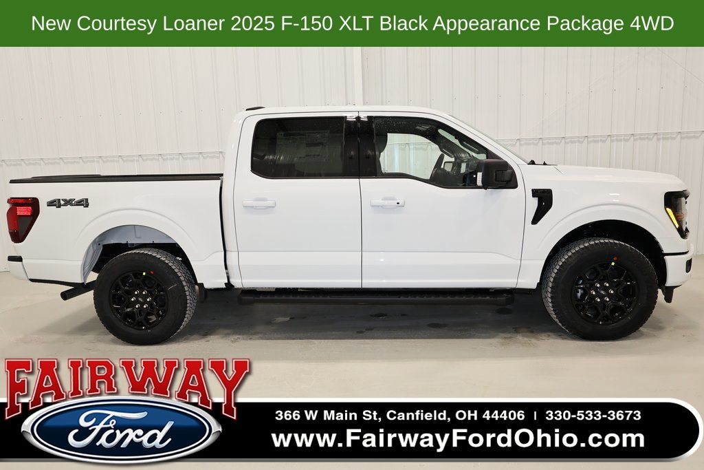 Oxford White 2025 Ford F-150 XLT SuperCrew 4WD Pickup Truck Four-Wheel Drive Automatic