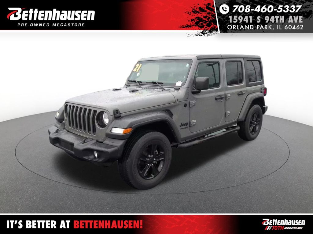 Sting-Gray Clearcoat 2021 Jeep Wrangler Unlimited Sport Altitude 4WD SUV / Crossover Four-Wheel Drive 8-Speed Automatic