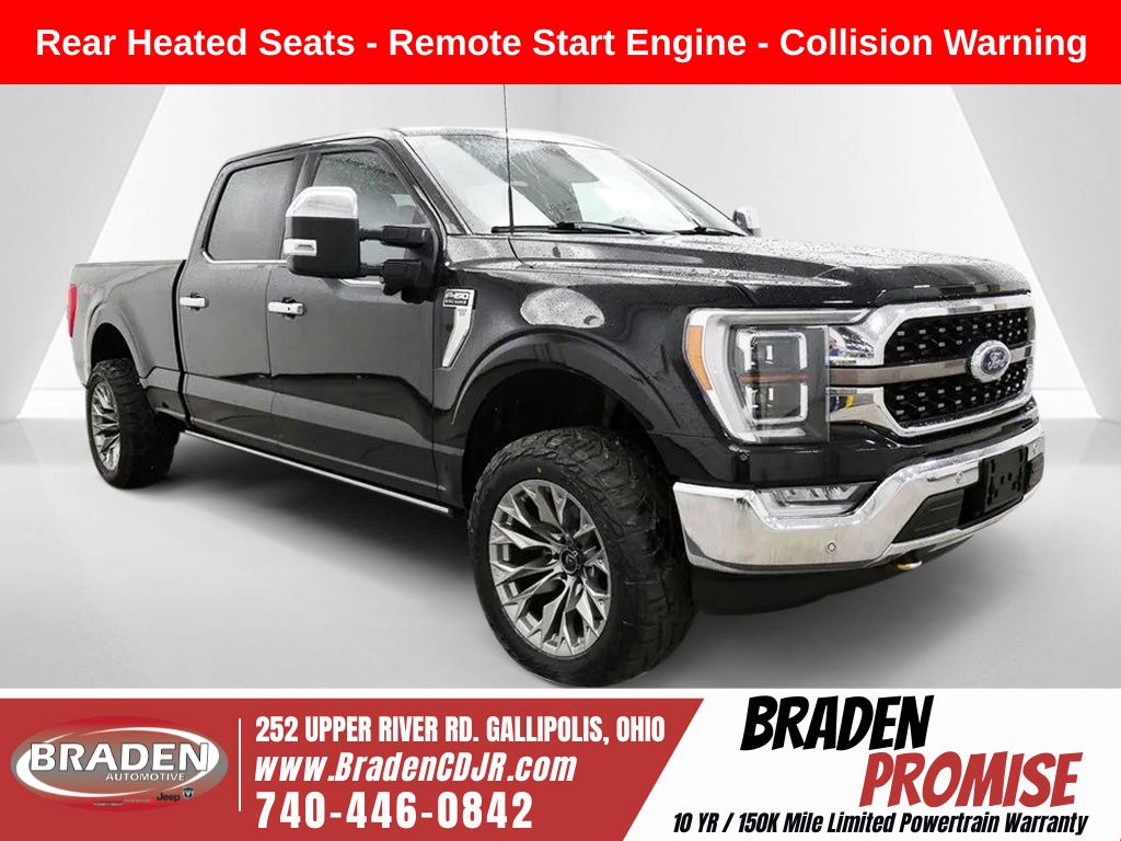 Black 2022 Ford F-150 Pickup Truck Four-Wheel Drive Automatic