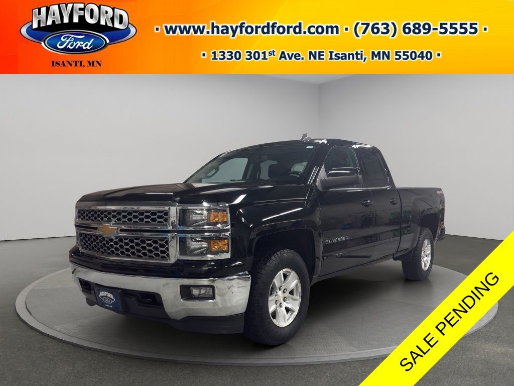 Black 2015 Chevrolet Silverado 1500 Pickup Truck Four-Wheel Drive 6-Speed Automatic Overdrive