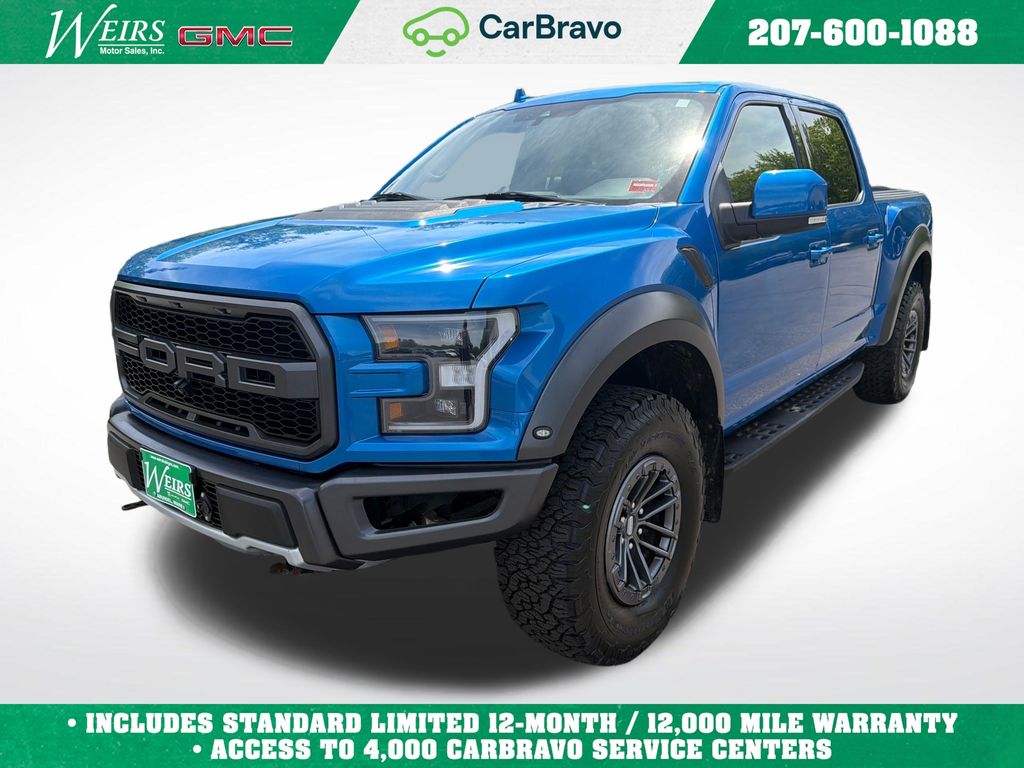 Blue Metallic 2019 Ford F-150 Raptor SuperCrew 4WD Pickup Truck Four-Wheel Drive Automatic
