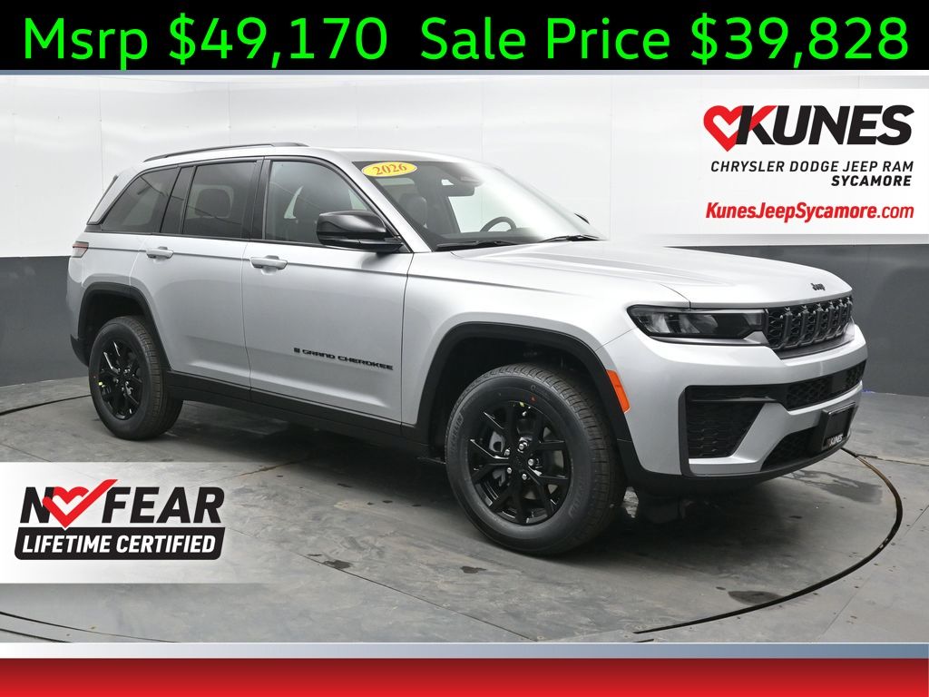 Silver Zynith 2026 Jeep Grand Cherokee SUV / Crossover Four-Wheel Drive 8-Speed Automatic