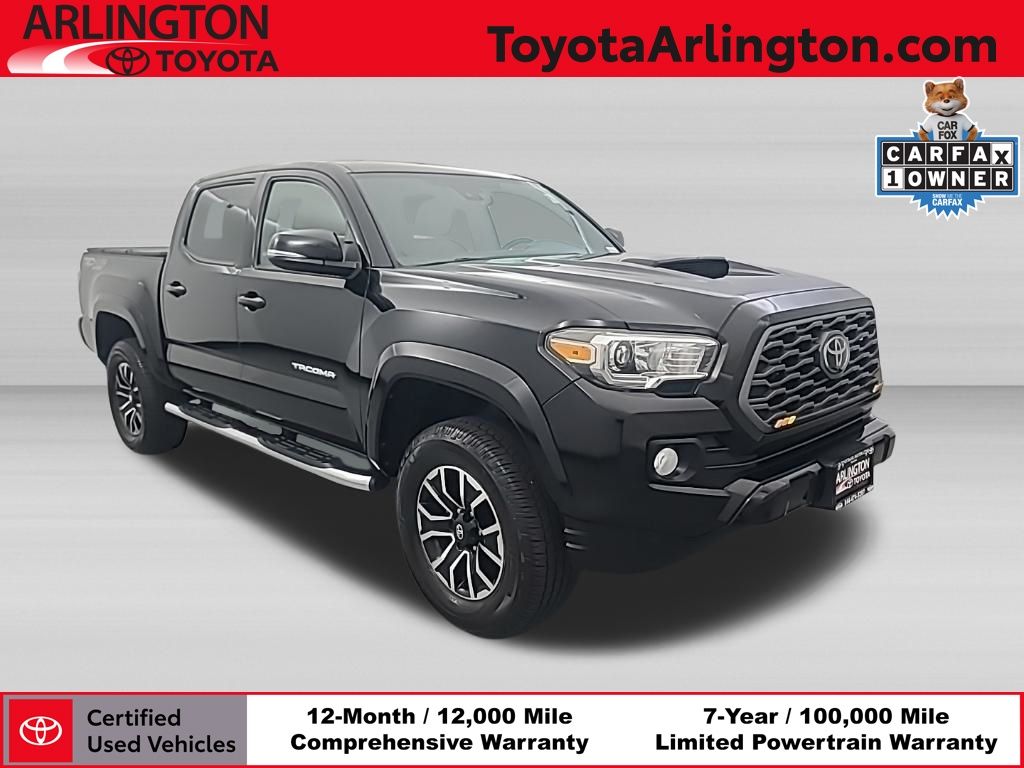 Midnight Black Metallic 2021 Toyota Tacoma Pickup Truck Four-Wheel Drive 6-Speed Automatic