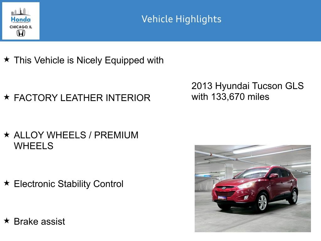 2013 Hyundai Tucson GLS 7