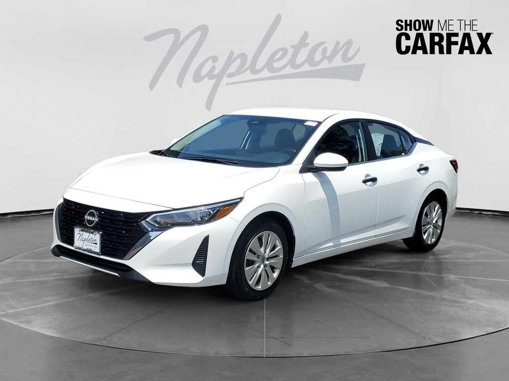 White (Fresh Powder) 2025 Nissan Sentra Sedan Front-Wheel Drive Continuously Variable Transmission