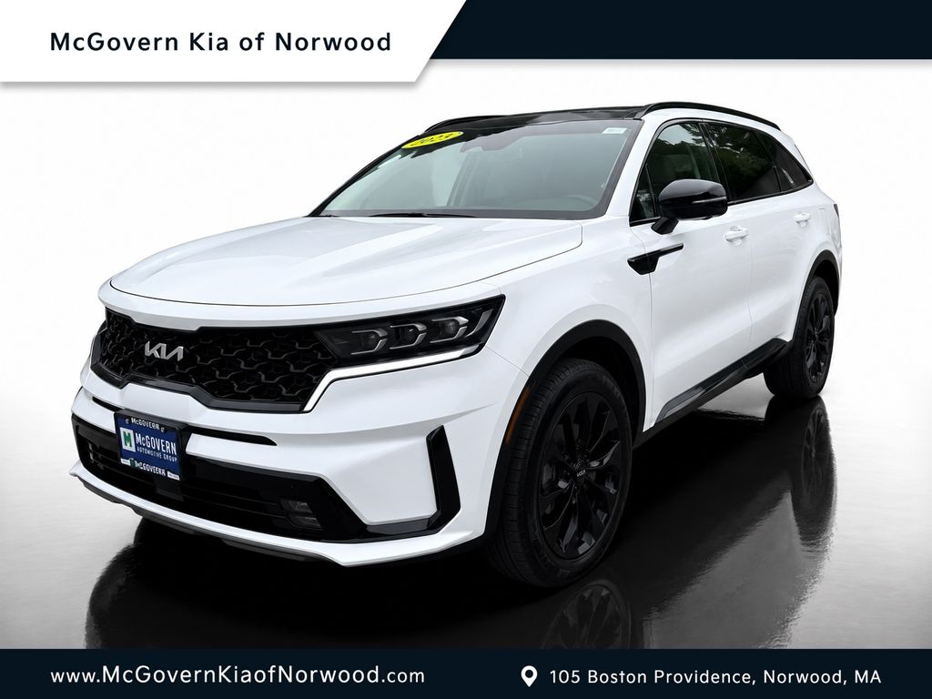 Glacial White Pearl 2022 Kia Sorento SUV / Crossover All-Wheel Drive 8-Speed Dual Clutch