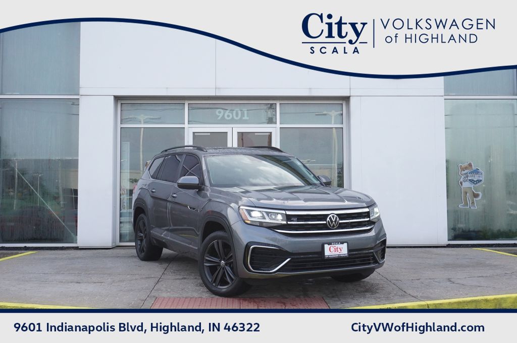 Platinum Gray Metallic 2021 Volkswagen Atlas SUV / Crossover All-Wheel Drive 8-Speed Automatic