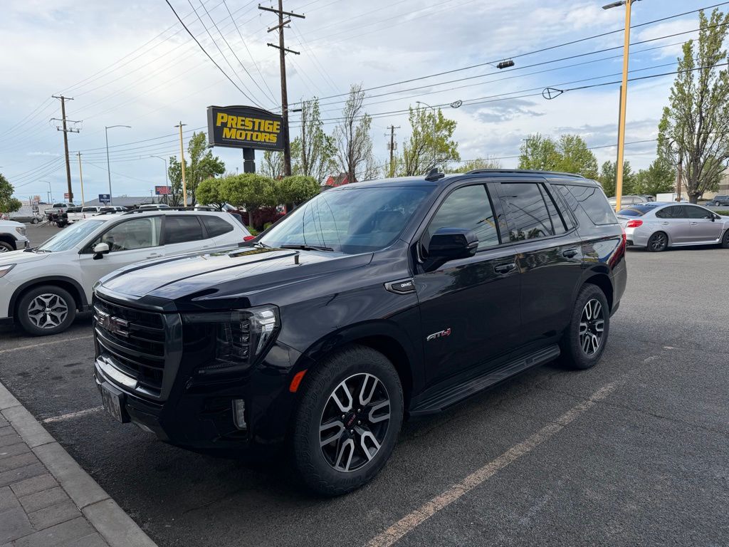 Midnight Blue Metallic 2024 GMC Yukon AT4 4WD SUV / Crossover Four-Wheel Drive