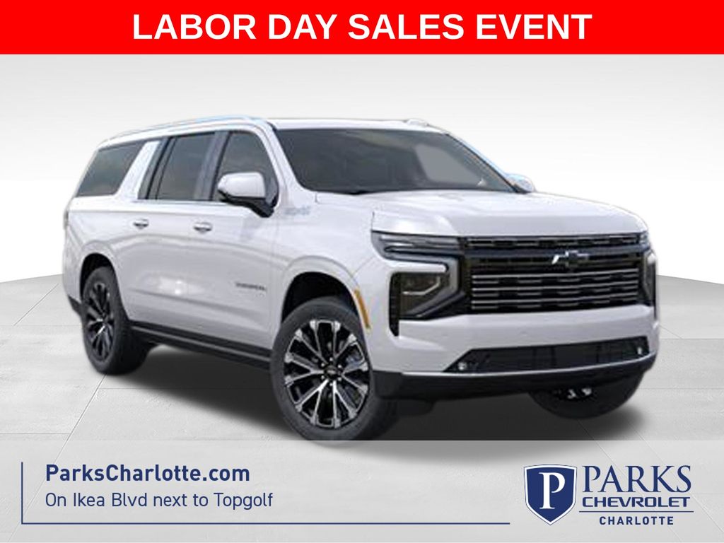 White (Iridescent Pearl Tricoat) 2025 Chevrolet Suburban SUV / Crossover Four-Wheel Drive 10-Speed Automatic