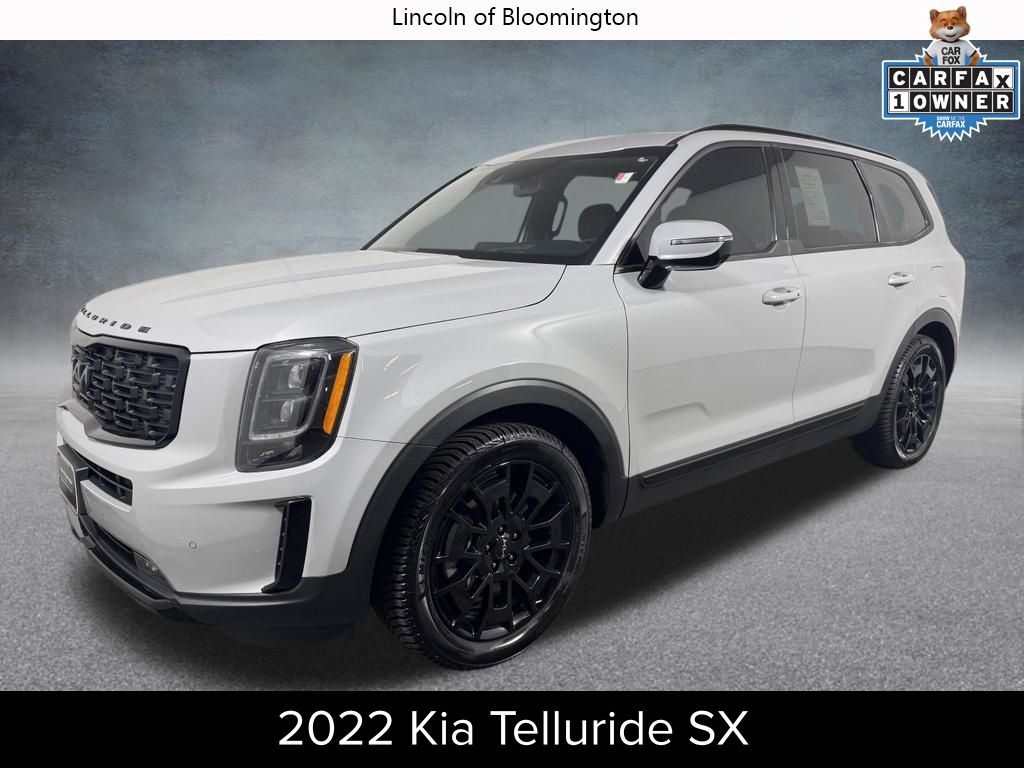 Gray 2022 Kia Telluride SX AWD SUV / Crossover All-Wheel Drive 8-Speed Automatic