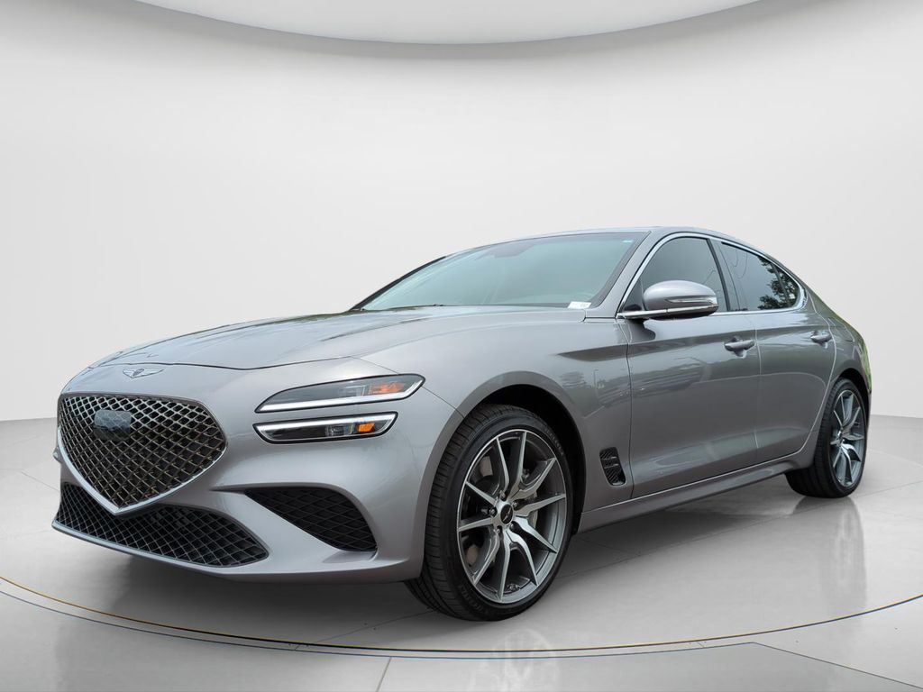 Silver 2026 Genesis G70 2.5T Standard RWD Sedan Rear-Wheel Drive 8-Speed Automatic