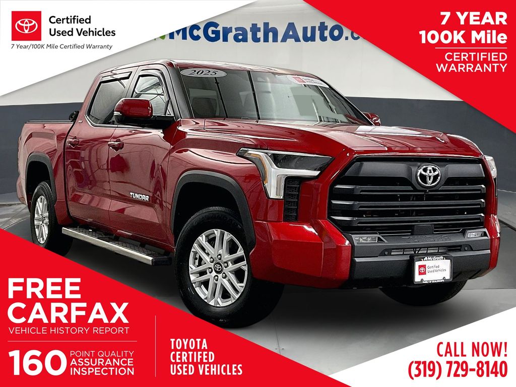 Red 2025 Toyota Tundra Pickup Truck Four-Wheel Drive Automatic