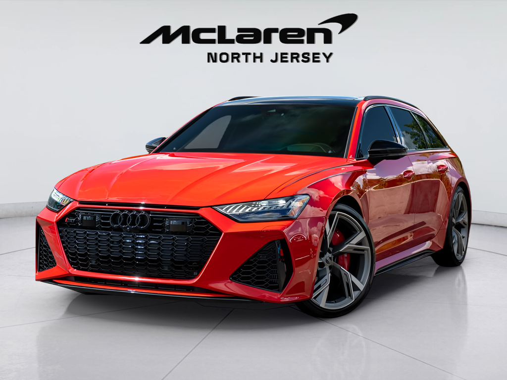Orange (Tango Red) 2021 Audi RS 6 Avant Wagon All-Wheel Drive 8-Speed Automatic