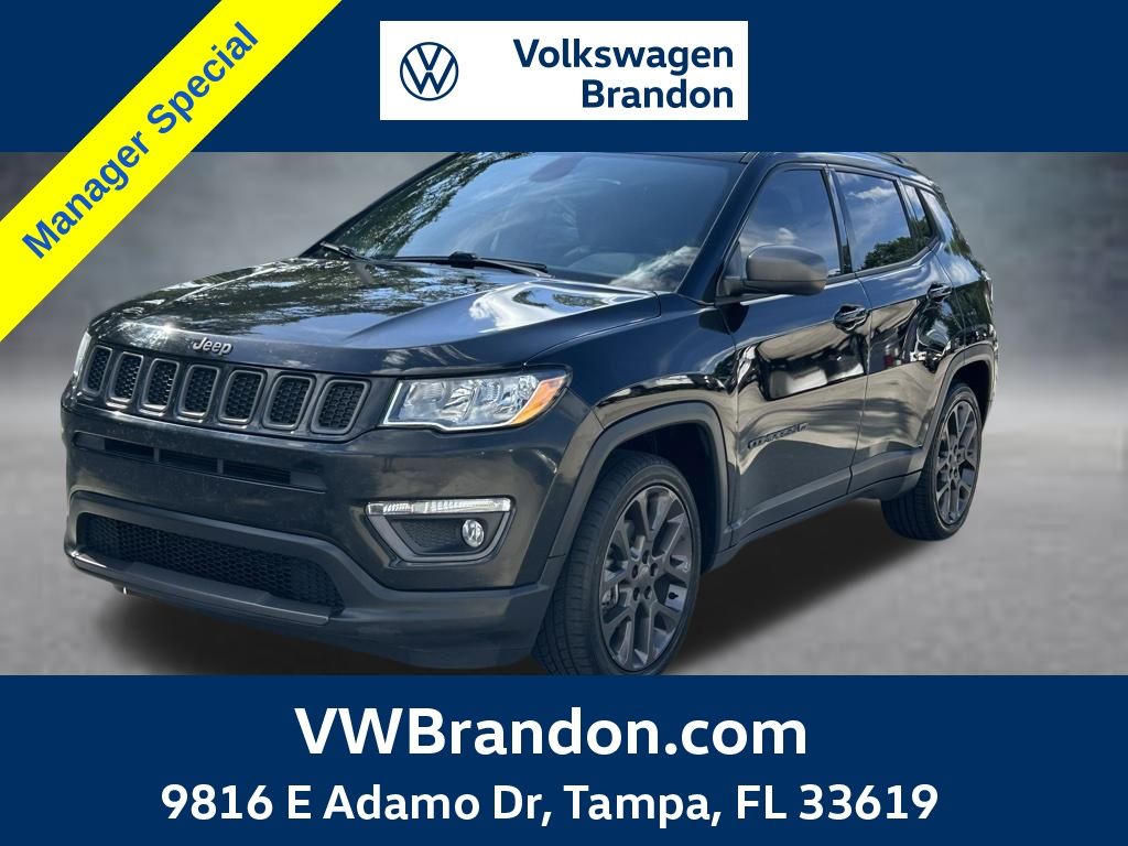 Diamond Black Crystal Pearlcoat 2021 Jeep Compass SUV / Crossover Front-Wheel Drive 6-Speed Automatic