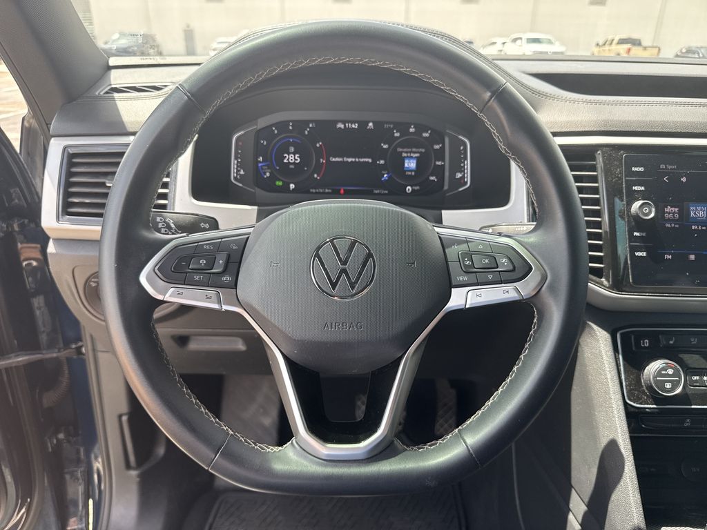 2022 Volkswagen Atlas Cross Sport 3.6L V6 SE w/Technology Blue at DeMontrond Auto Country