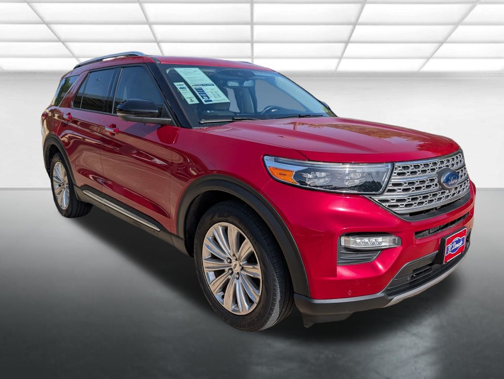 Rapid Red Metallic Tinted Clearcoat 2021 Ford Explorer SUV / Crossover Rear-Wheel Drive Automatic