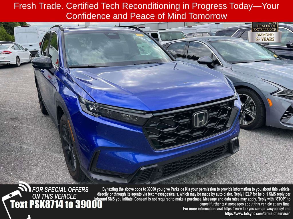 Blue 2025 Honda CR-V Hybrid SUV / Crossover All-Wheel Drive Continuously Variable Transmission