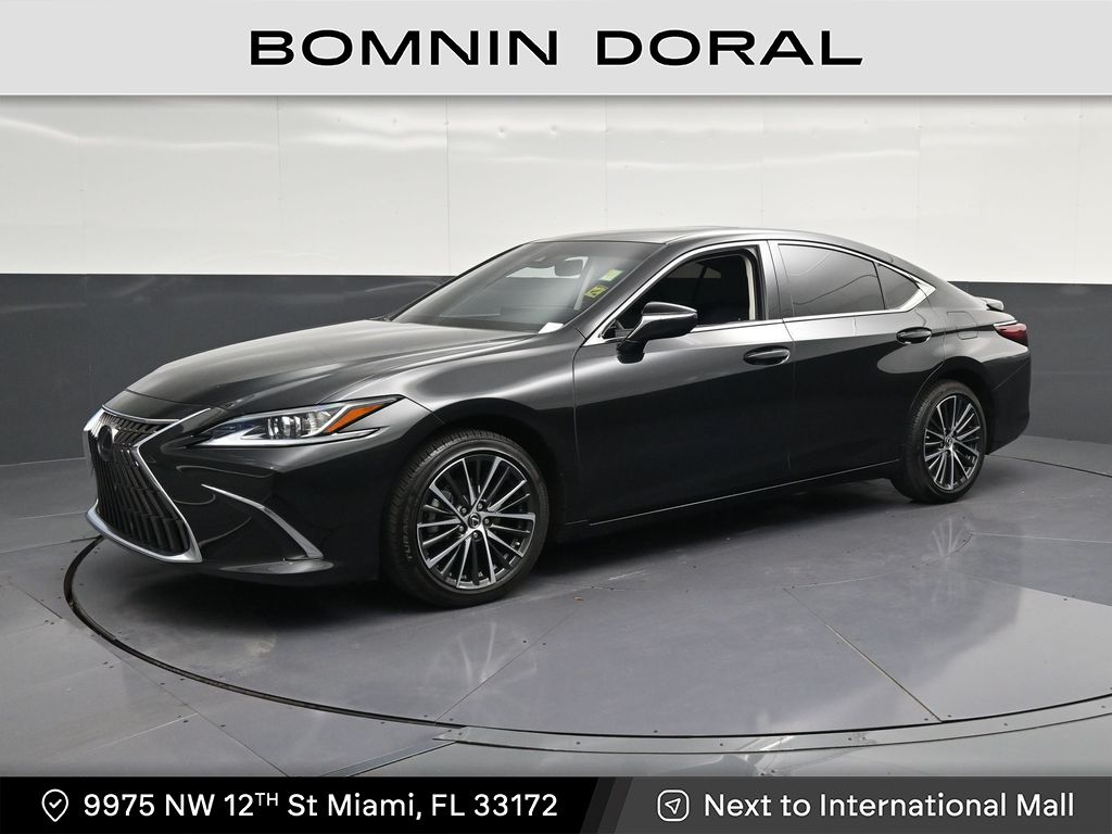 Black (Caviar) 2025 Lexus ES Hybrid Sedan Front-Wheel Drive Continuously Variable Transmission
