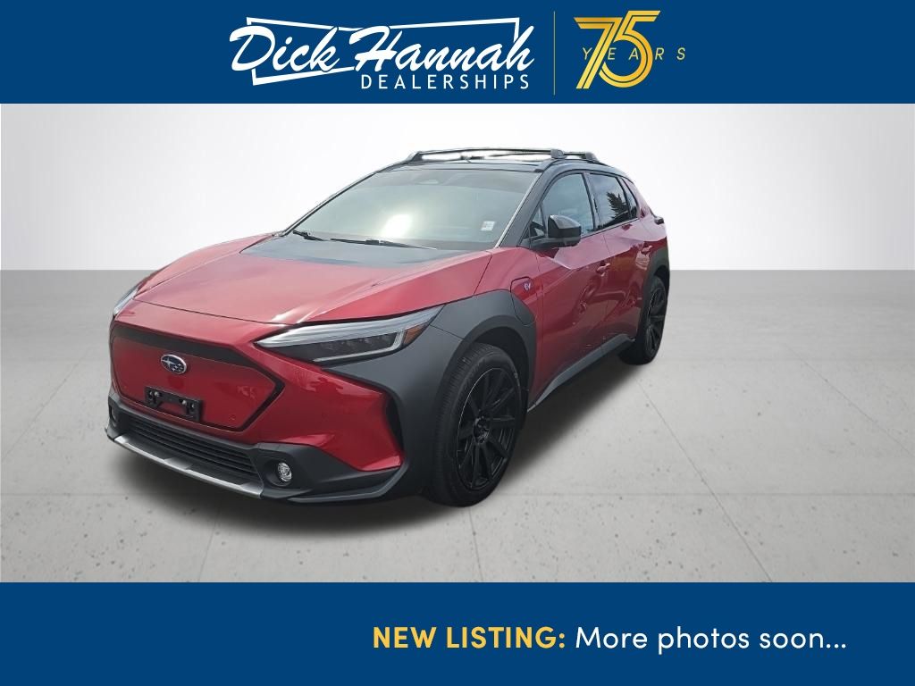 Elemental Red Pearl 2-Tone 2024 Subaru Solterra Touring AWD SUV / Crossover All-Wheel Drive 1-Speed Automatic