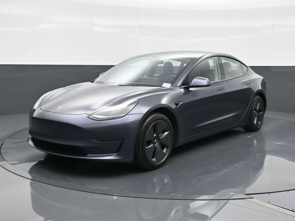 Midnight Silver Metallic 2021 Tesla Model 3 Sedan Rear-Wheel Drive 1-Speed Automatic