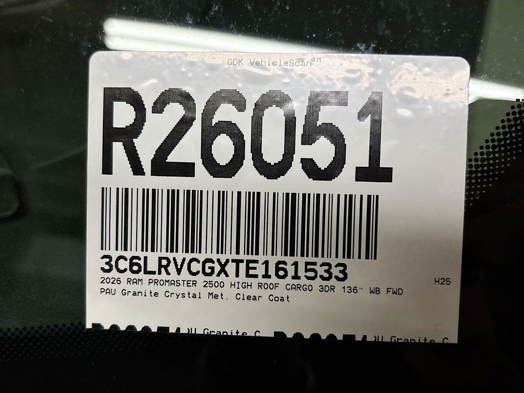 2026 Ram ProMaster 2500 High Roof