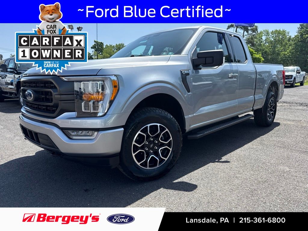 Silver Metallic 2023 Ford F-150 Pickup Truck Four-Wheel Drive 10-Speed Automatic