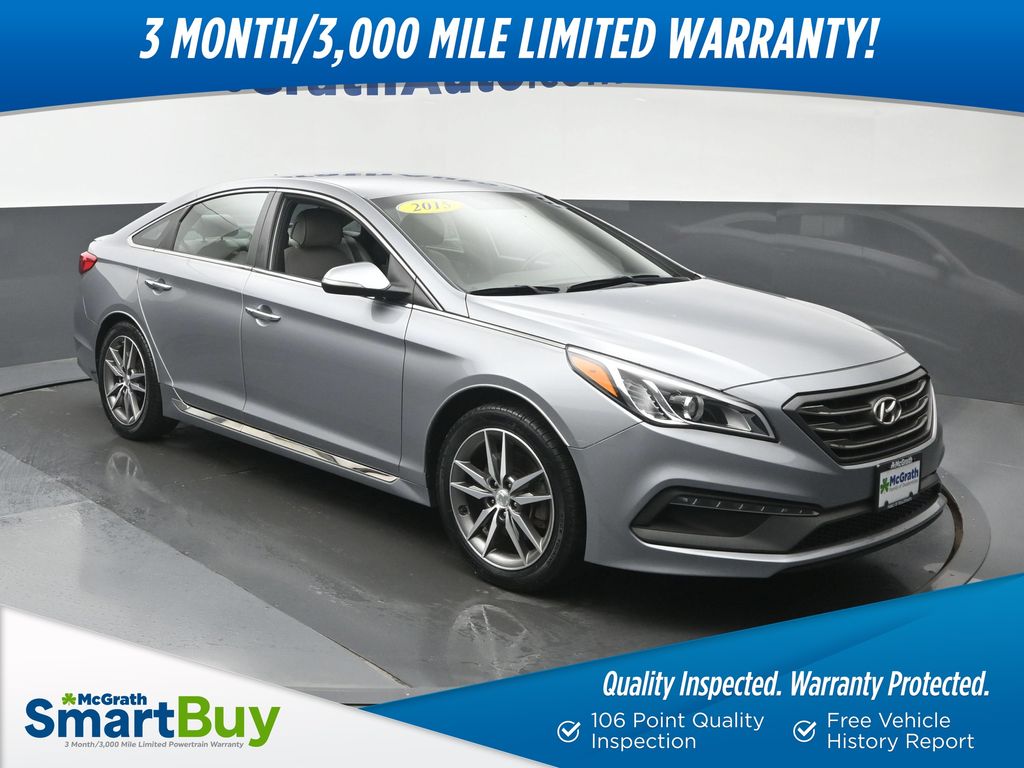 Shale Gray Metallic 2015 Hyundai Sonata Sedan Front-Wheel Drive 6-Speed Automatic