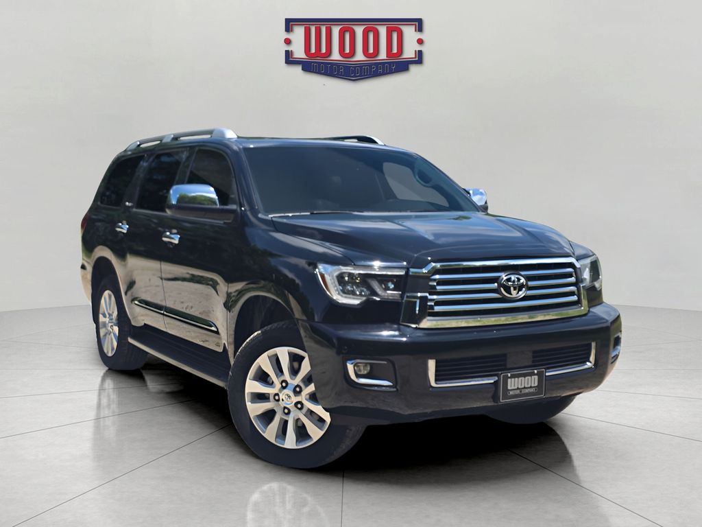 Midnight Black Metallic 2019 Toyota Sequoia Platinum 4WD SUV / Crossover Four-Wheel Drive 6-Speed Automatic