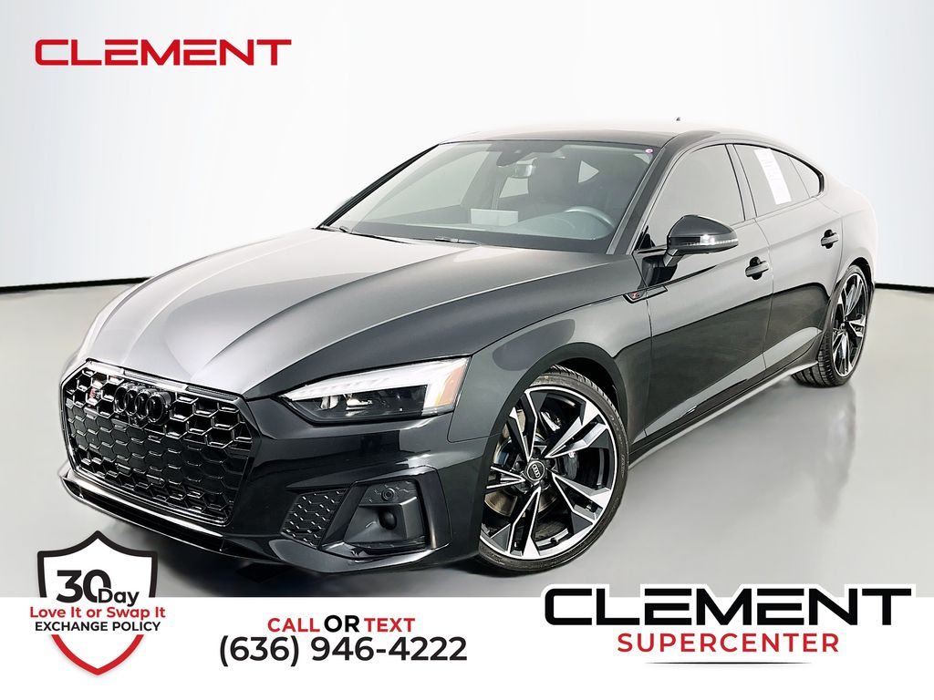 Mythos Black Metallic 2023 Audi S5 Sportback 3.0T quattro Premium Plus AWD Sedan All-Wheel Drive 8-Speed Automatic